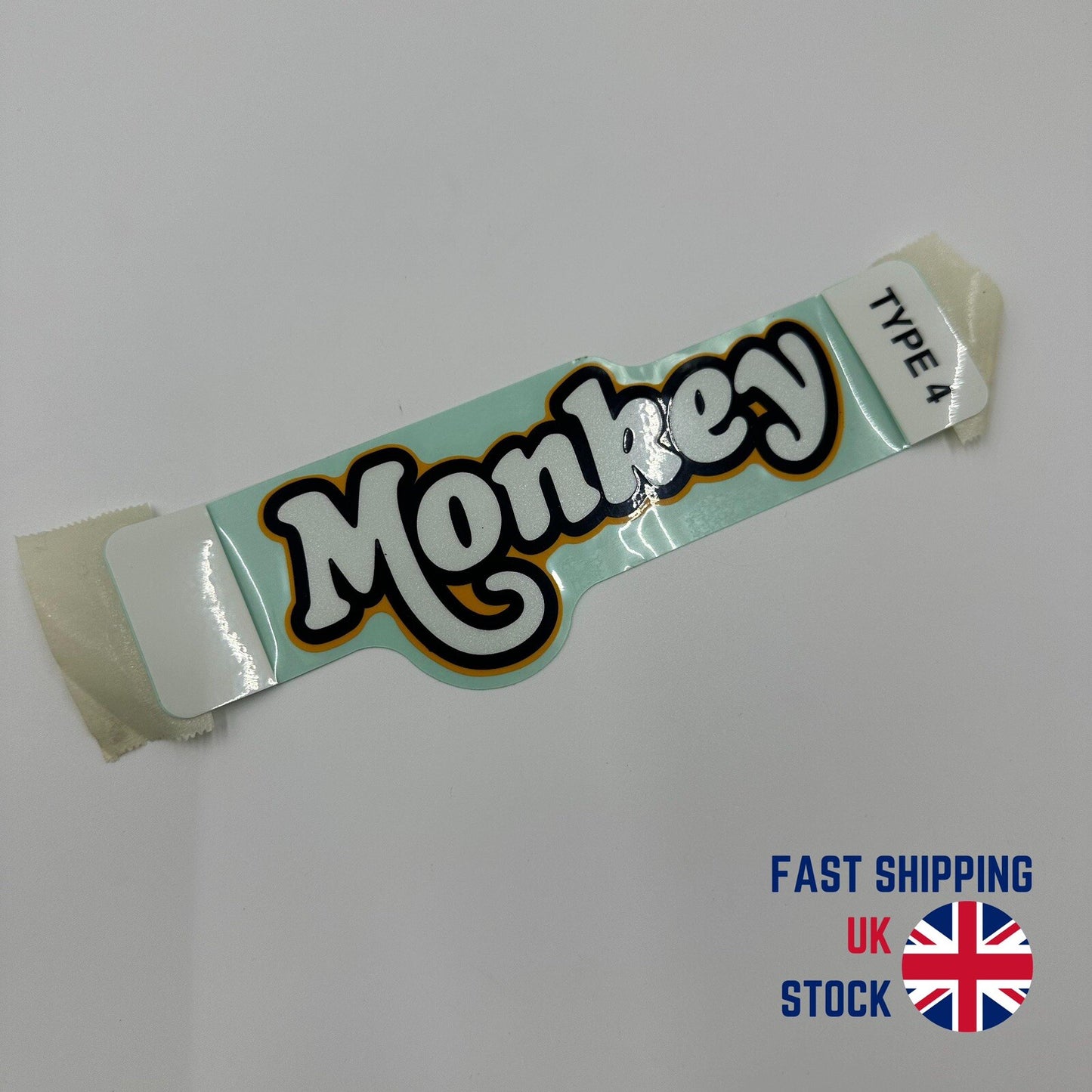 Genuine Honda Monkey Side Cover Decal Emblem Badge Sticker - Yellow