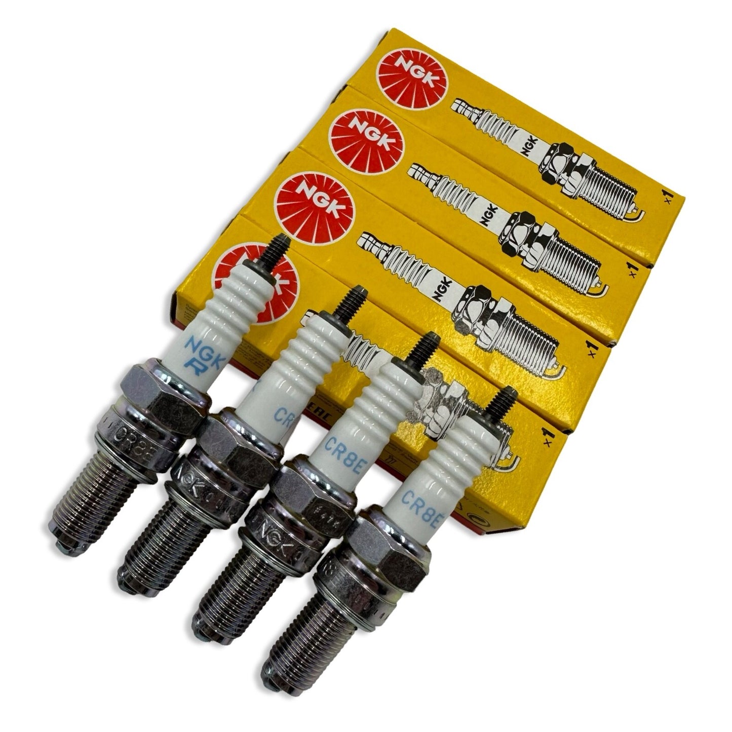 Genuine NGK CR8E Spark Plug X4 Suzuki GSF 650 S UA Bandit