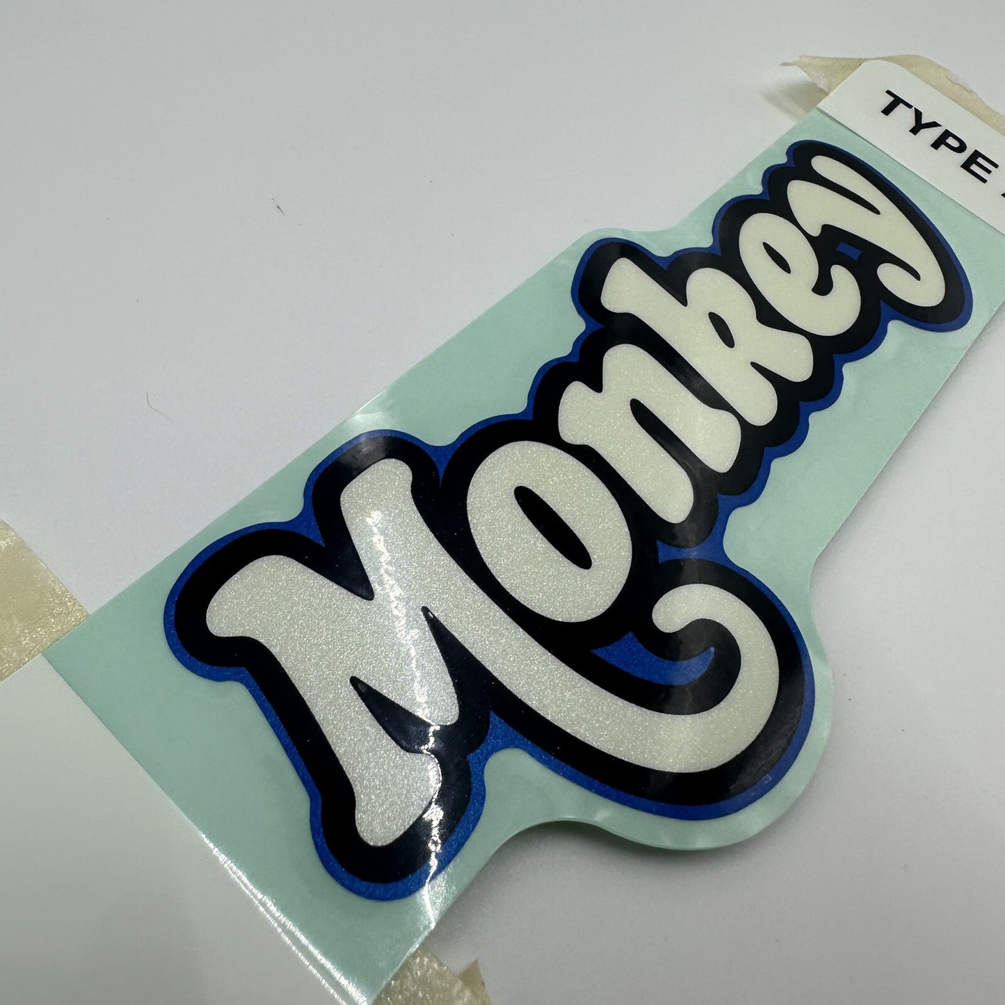 Genuine Honda Monkey Side Cover Decal Emblem Badge Sticker - Blue