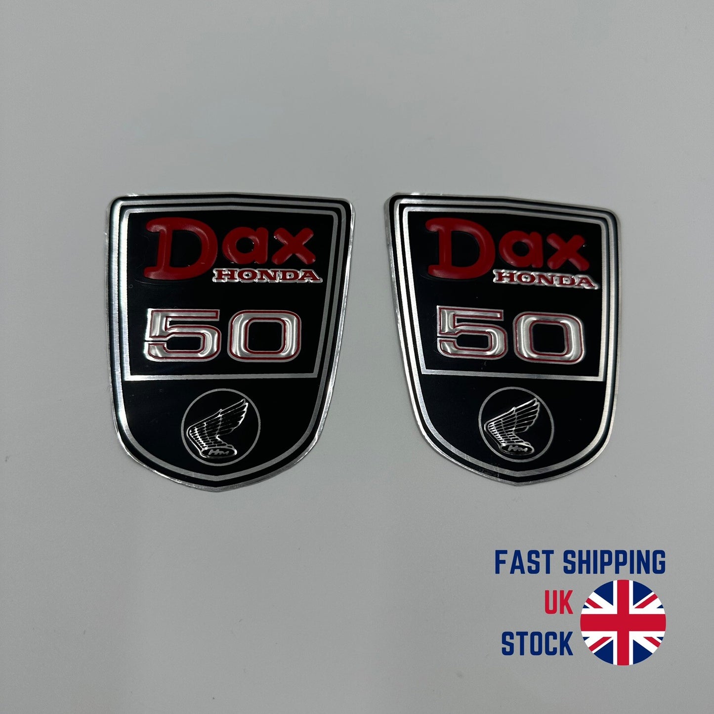 Honda DAX ST50 Frame Aluminium Decal Emblem Badge Sticker