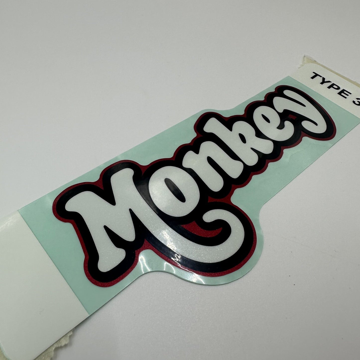 Genuine Honda Monkey Side Cover Decal Emblem Badge Sticker - Red