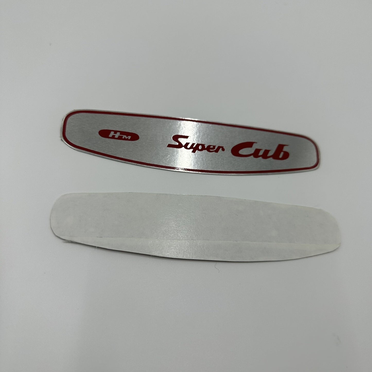 Honda Supercub 100 C100 Gas Fuel Tank Sticker Badge Emblem Decal Aluminium Pair