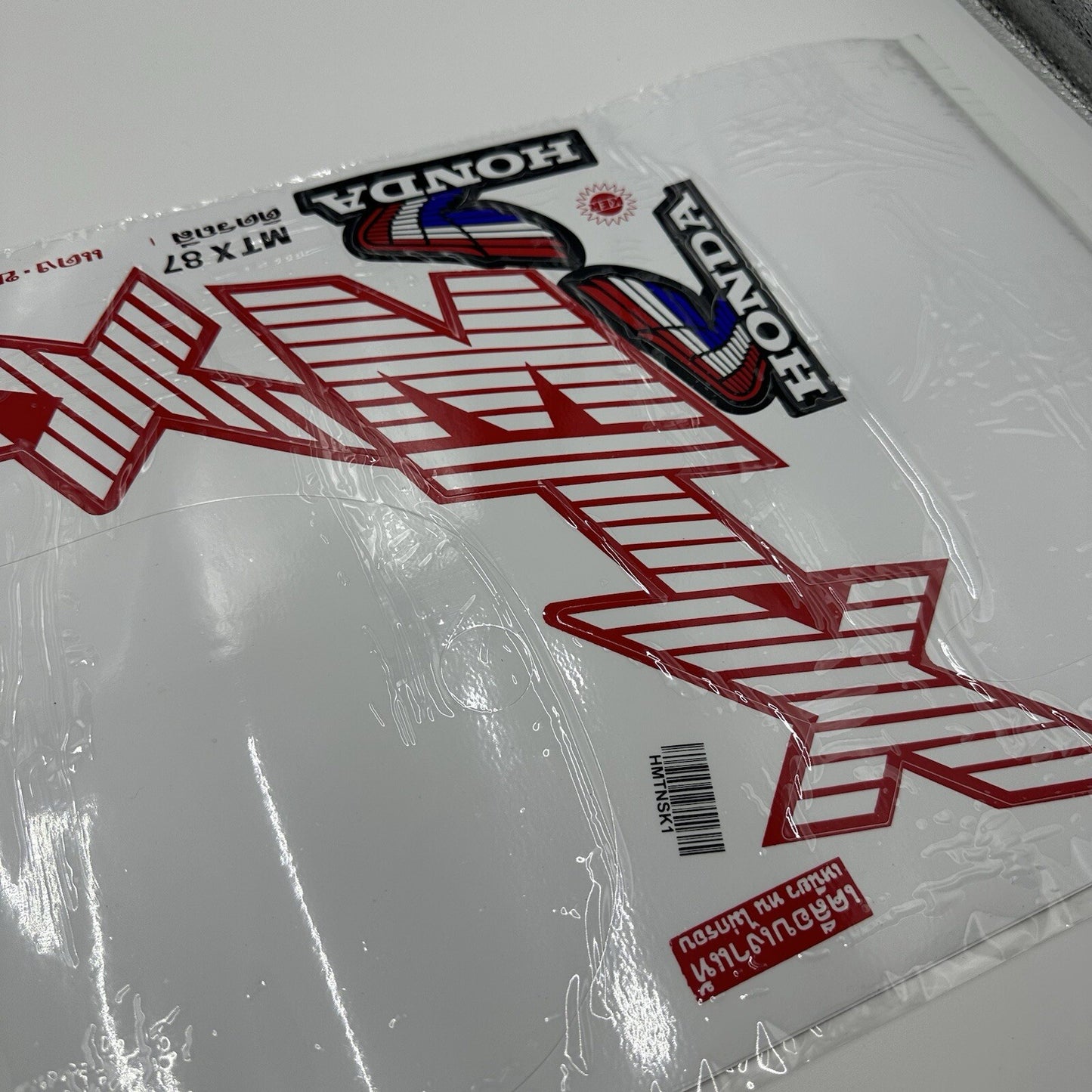 Honda MTX125 MTX200 for Red & White Bike Sticker Decal Set