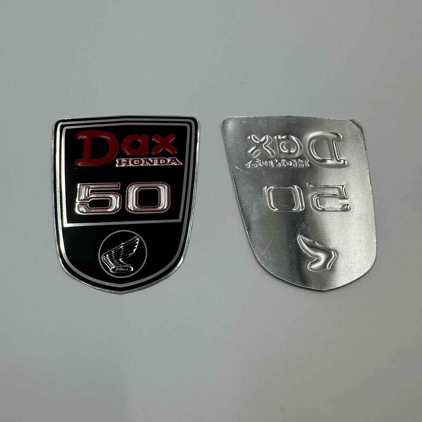 Honda DAX ST50 Frame Aluminium Decal Emblem Badge Sticker