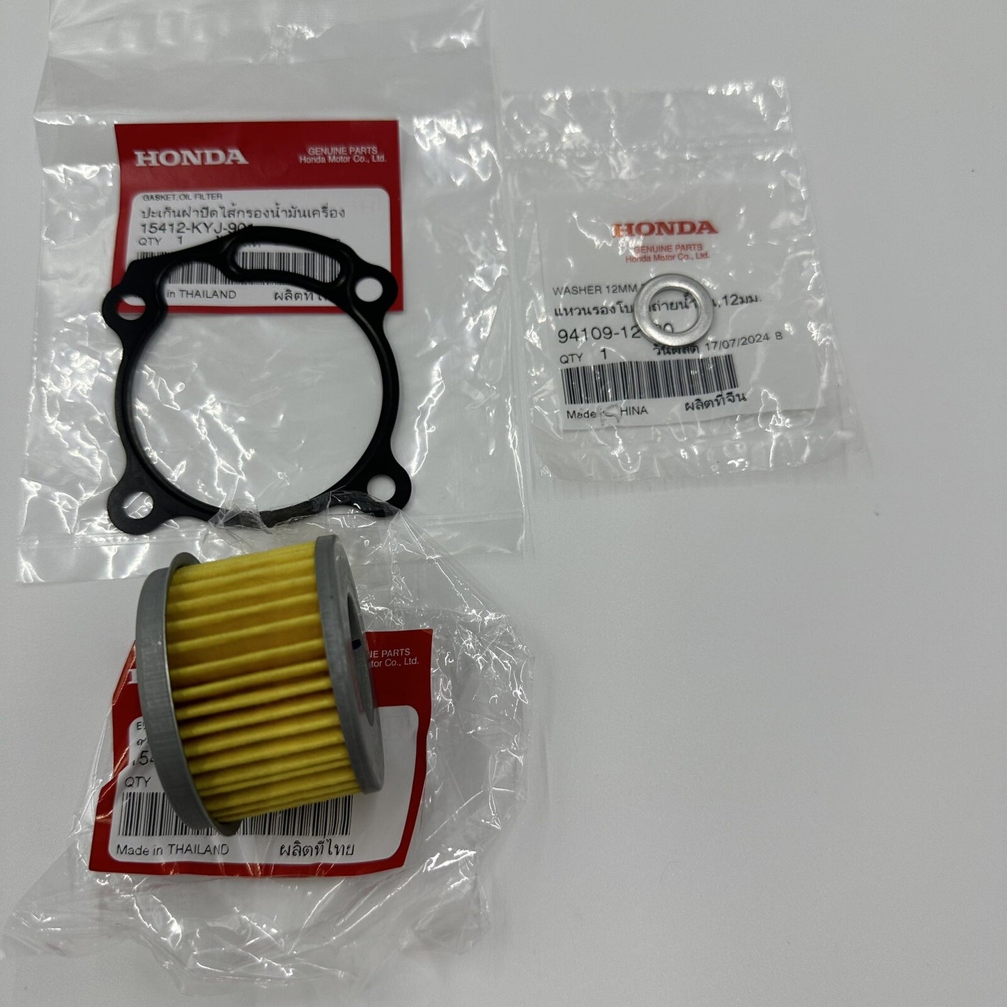 Honda CRF300 L & Rally 2021 Model Oil Filter Gasket & Sump Washer Service Kit