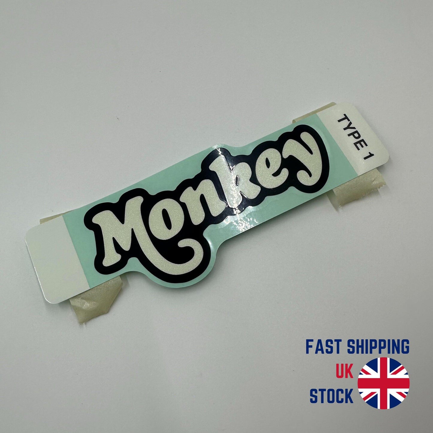 Genuine Honda Monkey Side Cover Decal Emblem Badge Sticker - Black