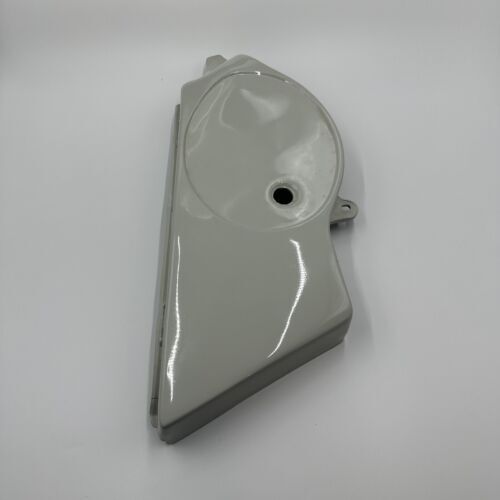 Suzuki TS125ER TS100ER Left Side Cover Panel - White - READ DESCRIPTION