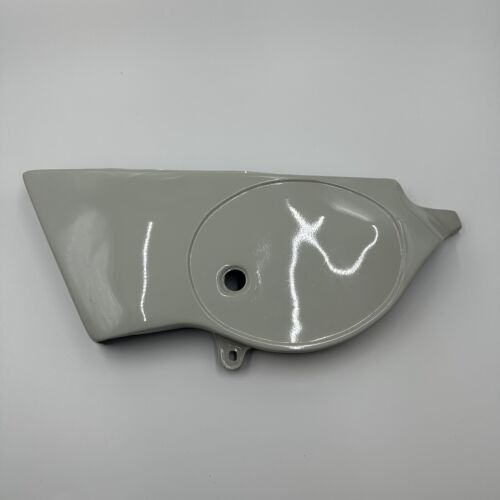 Suzuki TS125ER TS100ER Left Side Cover Panel - White - READ DESCRIPTION