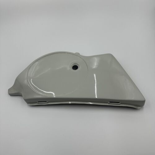 Suzuki TS125ER TS100ER Left Side Cover Panel - White - READ DESCRIPTION