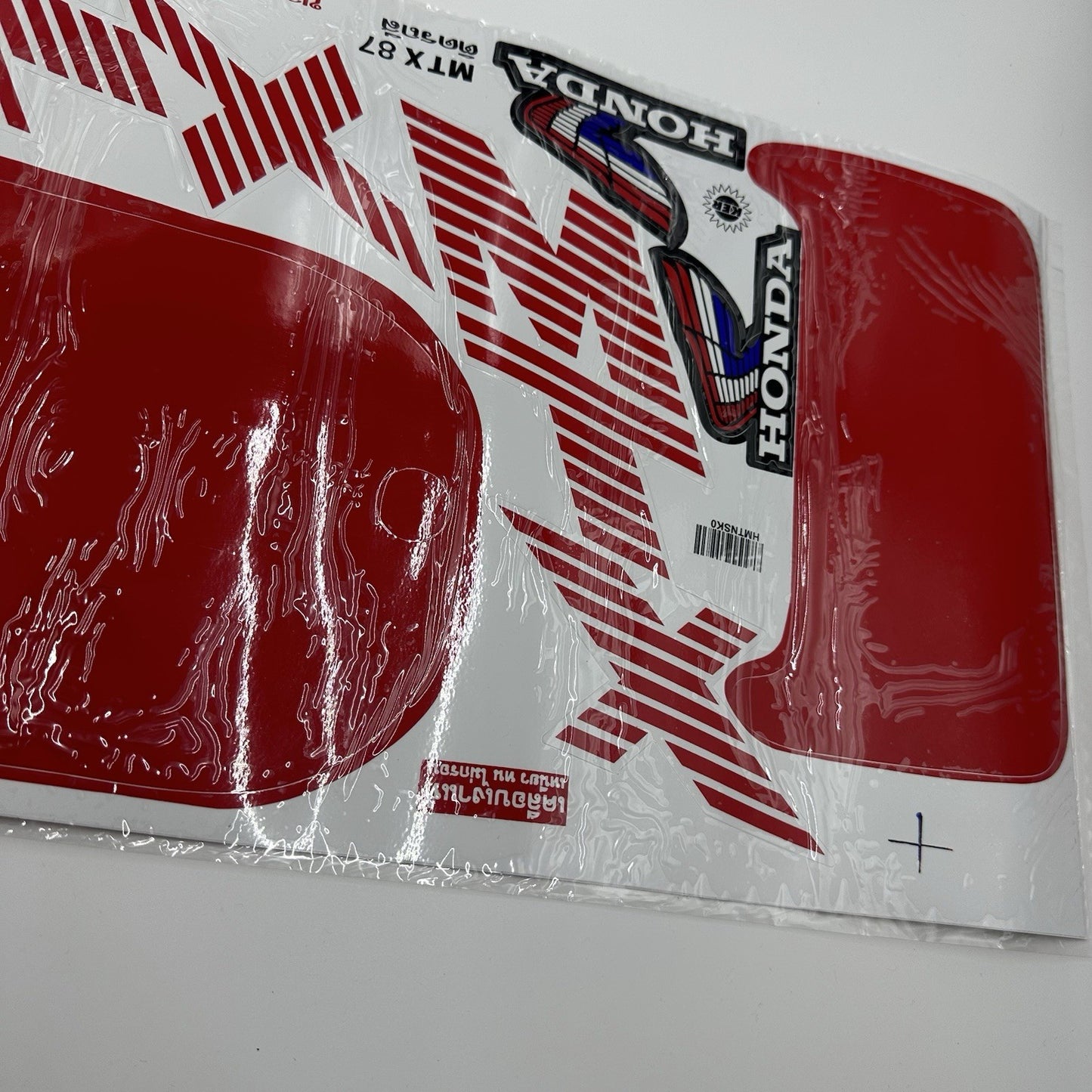 Honda MTX125 MTX200 for White & Red Bike Sticker Decal Set