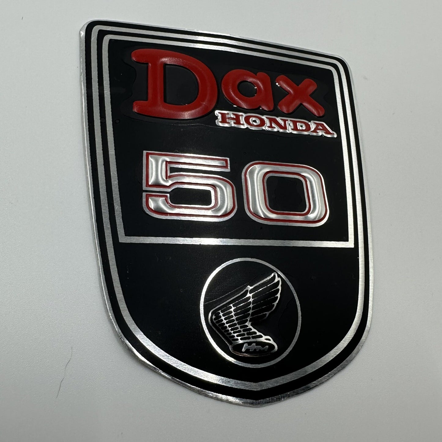 Honda DAX ST50 Frame Aluminium Decal Emblem Badge Sticker