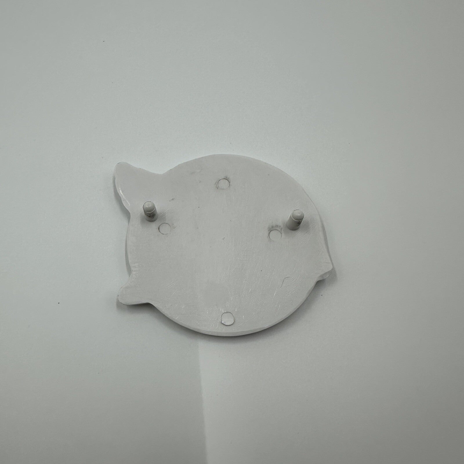 Honda Cub C50 C70 C90 Front Legshield Leg Shield Emblem Badge White