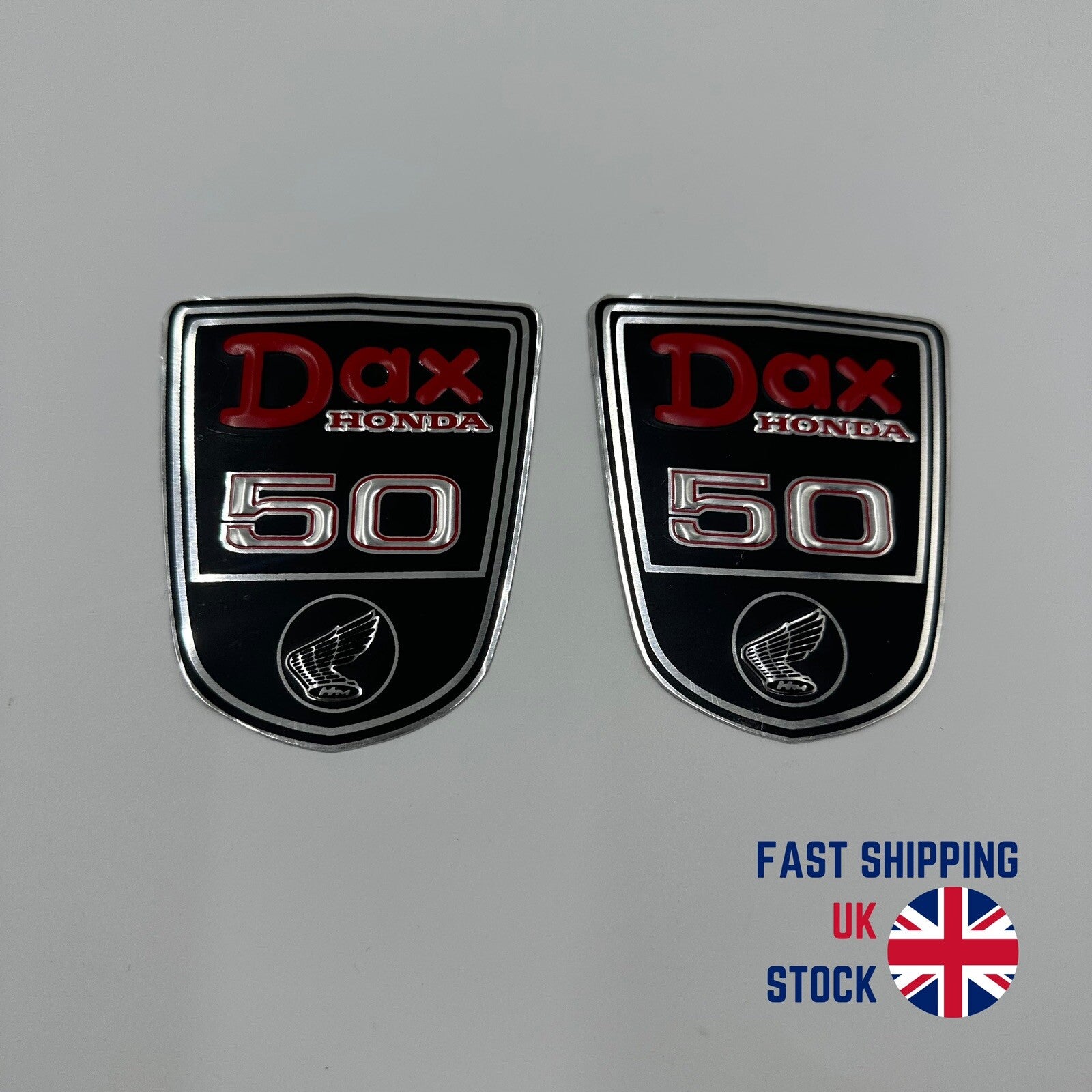 Honda DAX ST50 Frame Aluminium Decal Emblem Badge Sticker