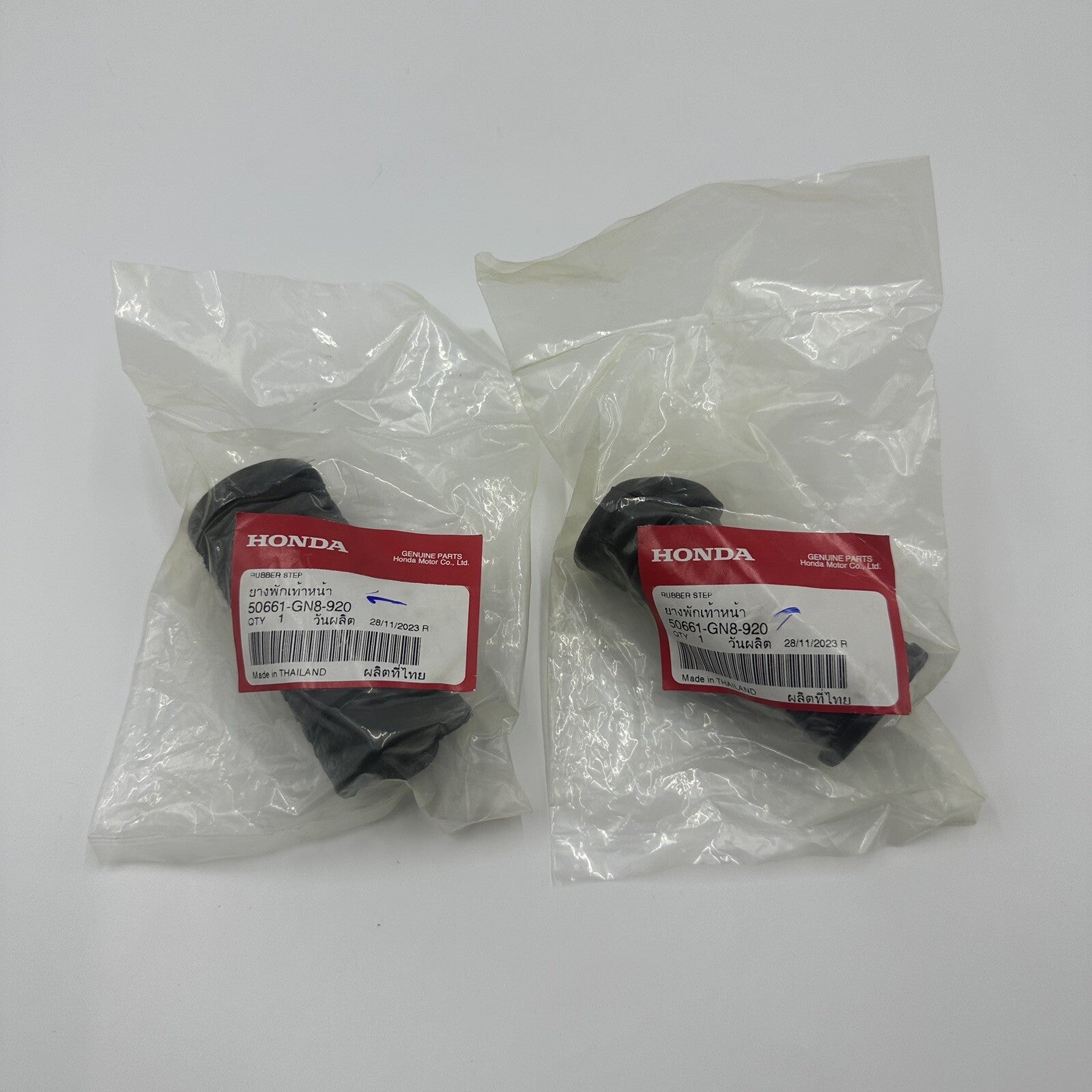 Genuine Honda Innova ANF125 Front Foot Peg  Rest Footpeg Rubbers Set 2003 - 2012