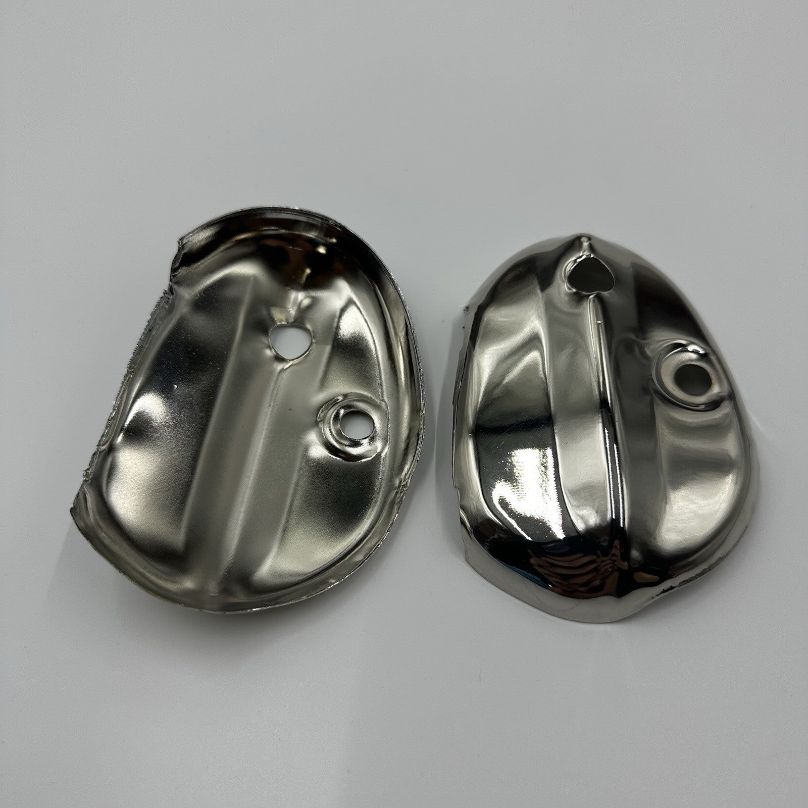 Honda Cub C50 C65 C70 C90 Chrome Front Fork Cover Plate Pair