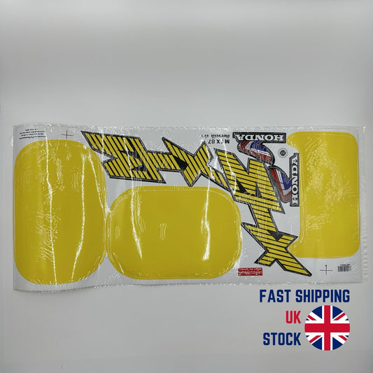 Honda MTX125 MTX200 Yellow Black Bike Sticker Decal Set